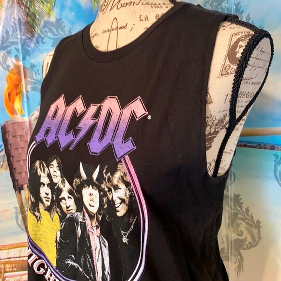 🍀 NWT! AC⚡️DC Highway To Hell 1979 Tour Tank! - Picture 6 of 13